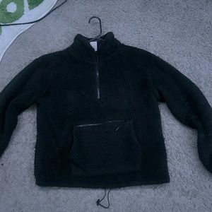 Black Fur Pull over